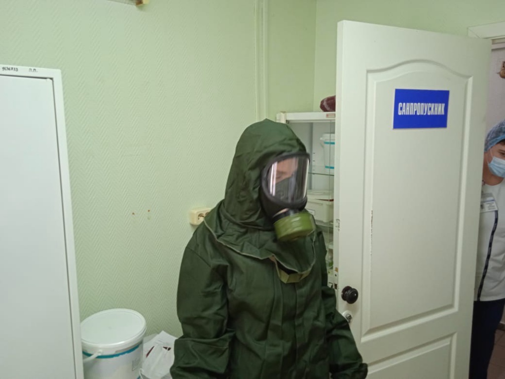В Нижневартовской ОКБ прошла тренировка по особо опасным инфекциям